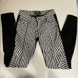 Royalbones Jeans Black/white Stripe Back Black Size 3 Skinny